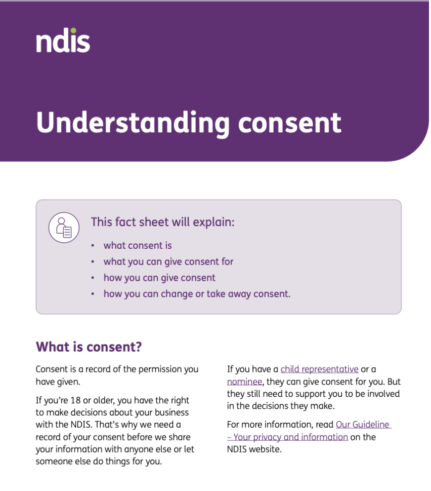 NDIS Community Connections Booklets & Publications iPad
